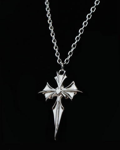 bat cross pendant