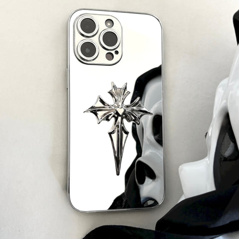 bat religion moonlit mirror phone case