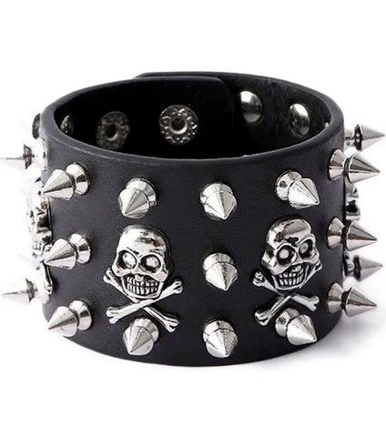 skull spike bracelet