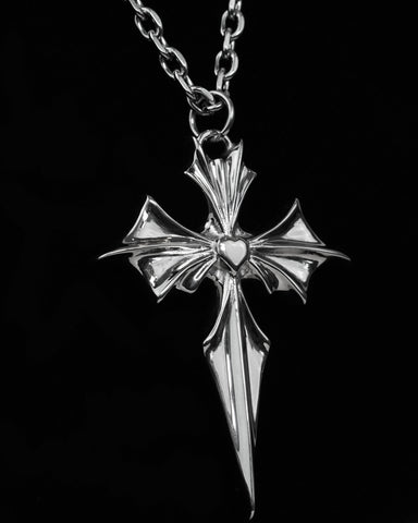 bat cross pendant