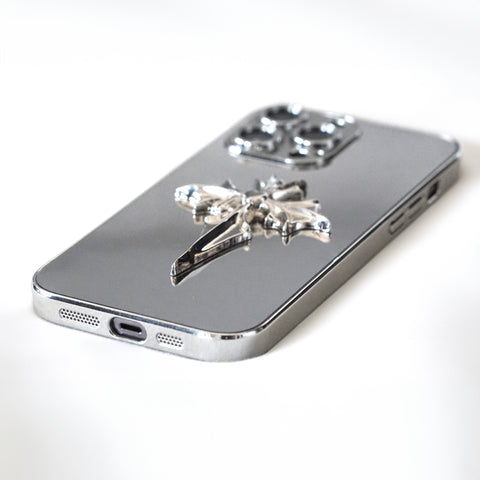 bat religion moonlit mirror phone case